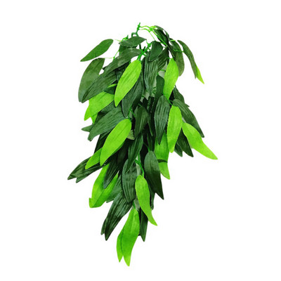 12 ιντσών Reptile Lizards Διακόσμηση Terrarium DIY Ενυδρείο Fish Tank Plant Fake Hanging Realistic Artificial Vine Pet Supplies
