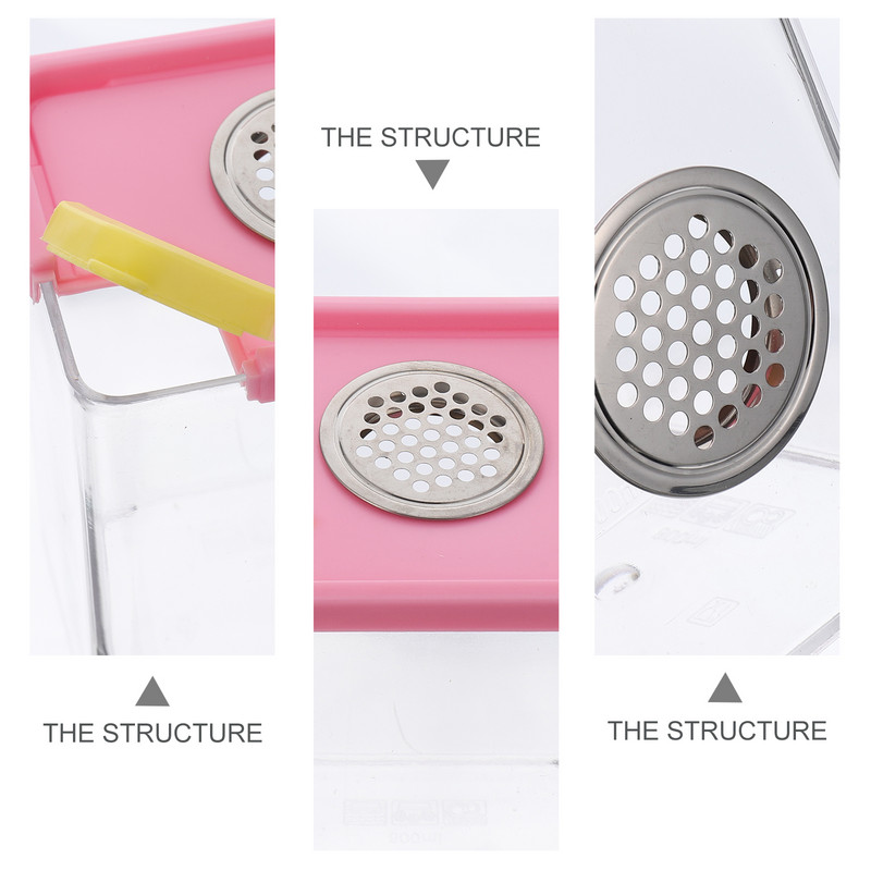 Kutija Gmaz Terarij Pauk Nosač za hranjenje Zmija Kućište Spremnik Stanište Uzgoj tarantule Puž Čuvar Kornjača InsektŽaba