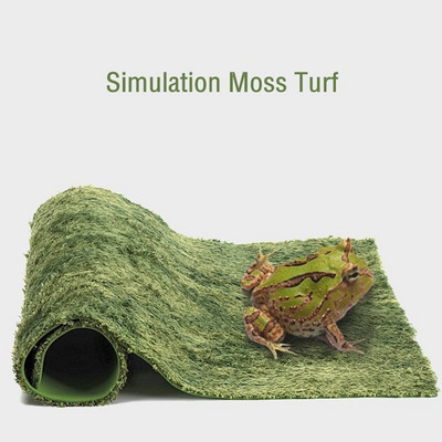 Simulatsioon sambla muru roomajate terraariumi voodipesu aluskiht DIY mikromaastiku kunstmuru matt sisaliku mao jaoks