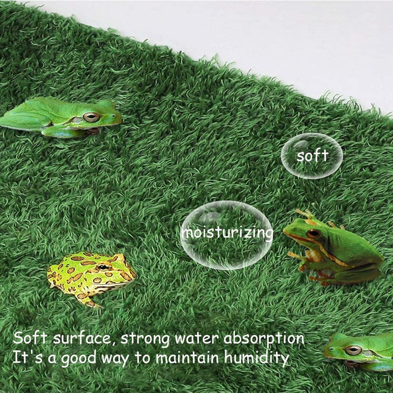 Симулация на трева от мъх Тревна площ Влечуго Терариум Постелки Субстрат Подложка Направи си сам Микро пейзаж Изкуствена тревна постелка за Гущер Змия