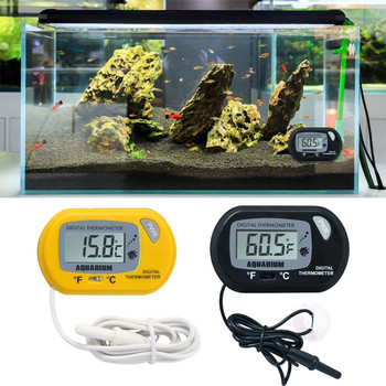Дигитален термограф за аквариумни аквариуми Термограма за влечуги Тест за температура на водата в терариум с LCD дисплей