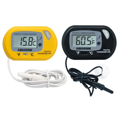Дигитален термограф за аквариумни аквариуми Термограма за влечуги Тест за температура на водата в терариум с LCD дисплей