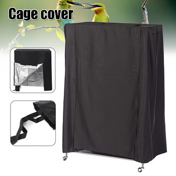 Μεγάλο κάλυμμα κλουβιού για πτηνά Ανθεκτικό ελαφρύ συμπαγές κουνέλι-κλουβί Canary Parrots Sleep Helper για αδιάβροχο μαύρο κάλυμμα εξωτερικού χώρου