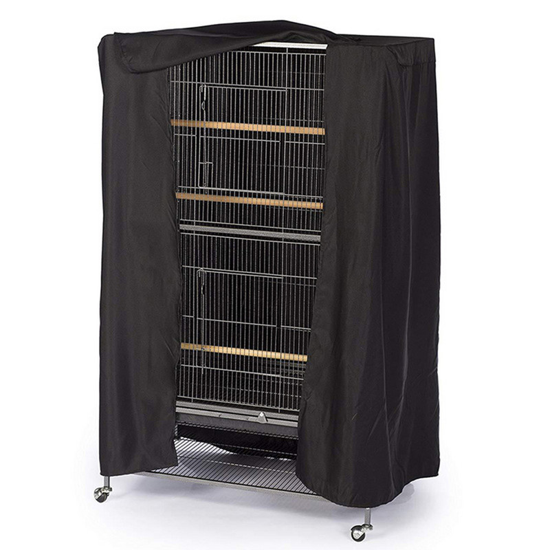 Velika navlaka za kavez za ptice, izdržljiva, lagana, čvrsta, kavez za zečeve, papige kanarinci, pomoć pri spavanju za vanjsku vodootpornu crnu navlaku