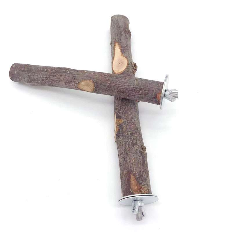 Természetes fa kisállat papagáj nyers fa villa faág állvány mókus madár hörcsög ág ülőrudak rágóharapás játékok bot