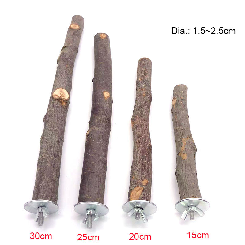 Természetes fa kisállat papagáj nyers fa villa faág állvány mókus madár hörcsög ág ülőrudak rágóharapás játékok bot
