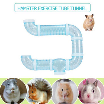 8 τεμάχια/σετ DIY Hamster Tunnel Toy Pet Sports Training Pipeline Transparent Runway Toy Pet Hamster Game Tool WF1013