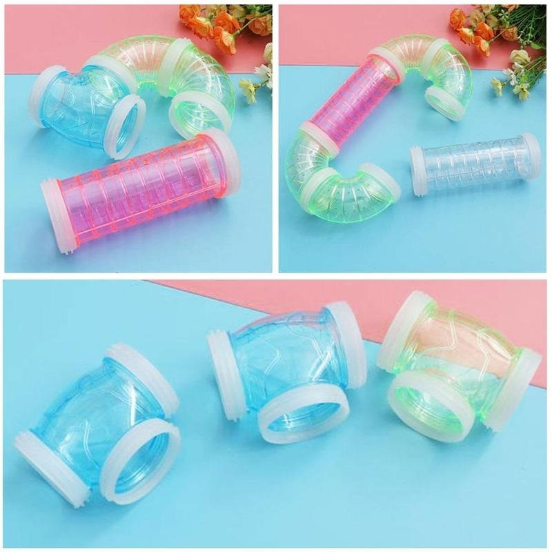 8 kom/set DIY Hamster Tunnel Toy Pet Sports Training Pipeline Transparent Runway Toy Pet Hamster Game Alat WF1013