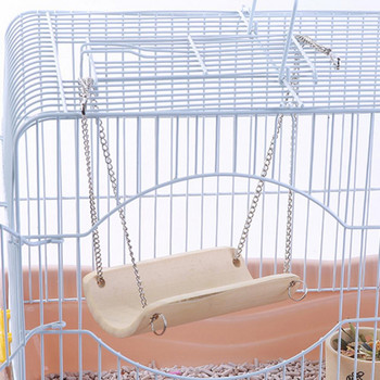Висяща люлка Малък хамак за игра Клетка за гнездо за домашен любимец Птица Плъх Хамстер Бамбукова играчка