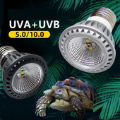 UVA + UVB LED Ερπετοειδές Ελαφριά Χελώνα Πλατφόρμα Basking Λάμπα ηλίου πλήρους φάσματος Θερμική λάμπα ηλιοθεραπείας για ερπετά σαύρας και αμφίβια