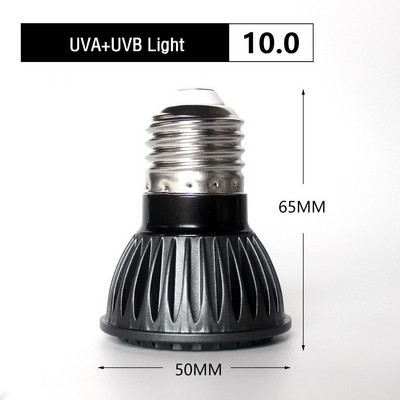 UVA + UVB LED Ερπετοειδές Ελαφριά Χελώνα Πλατφόρμα Basking Λάμπα ηλίου πλήρους φάσματος Θερμική λάμπα ηλιοθεραπείας για ερπετά σαύρας και αμφίβια