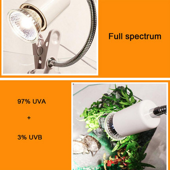 UVB 3.0 Лампа за влечуги Крушка за костенурка UV крушки Нагревателна лампа Земноводни Гущери Регулатор на температурата