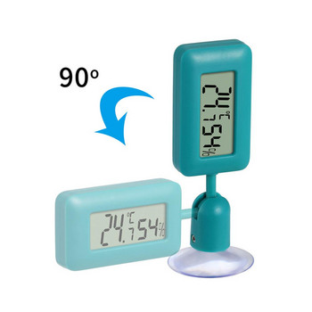 Мини цифров термометър за влечуги Въртящ се на 360 градуса светещ хигрометър за гущери, змии, паяци