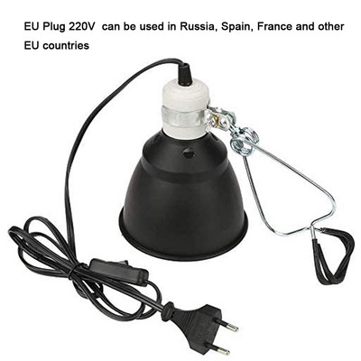 Suport pentru abajur pentru reptile UVA UVB Suport pentru bec de încălzire UVB pentru broasca testoasă, far cu clemă, pentru pui broască țestoasă.