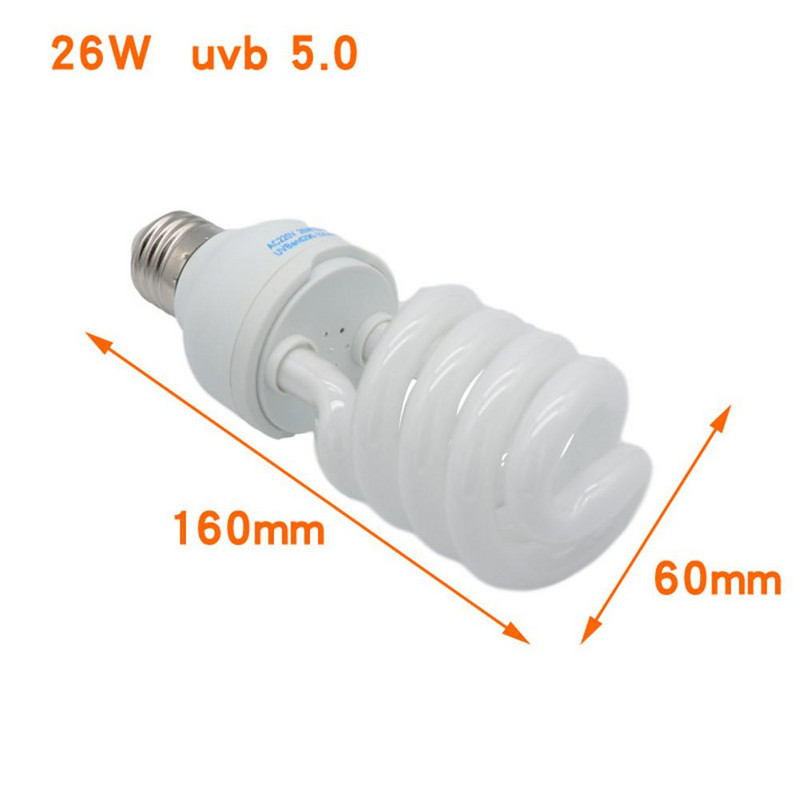 2022 Novovruće 5.0 10.0 UVB 13W žarulja za gmazove UV svjetleća svjetiljka za vivarij Terarij Kornjača ES-E27 Štedne žarulje