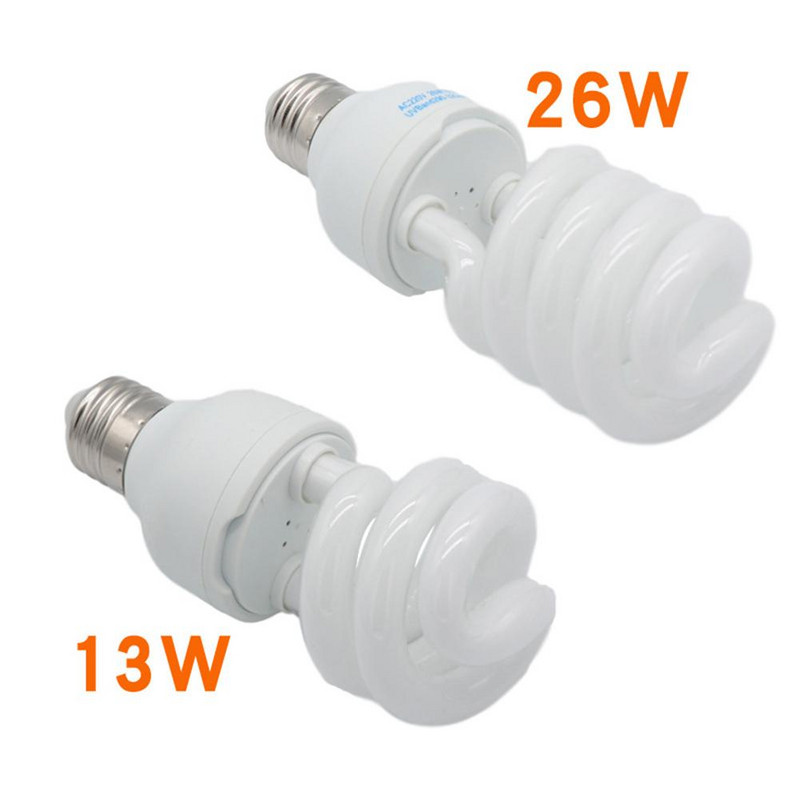 2022 Novovruće 5.0 10.0 UVB 13W žarulja za gmazove UV svjetleća svjetiljka za vivarij Terarij Kornjača ES-E27 Štedne žarulje