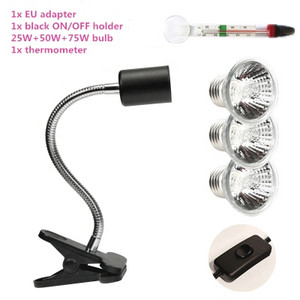 25W UVA&uvb ρύθμιση θερμοκρασίας λαμπτήρες χελώνα ερπετό Heat back φως κατοικίδιο χελώνα ασβέστιο σολάριουμ ενυδρείο φωτισμός οικοτόπου