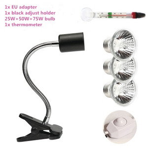 25W UVA&uvb ρύθμιση θερμοκρασίας λαμπτήρες χελώνα ερπετό Heat back φως κατοικίδιο χελώνα ασβέστιο σολάριουμ ενυδρείο φωτισμός οικοτόπου