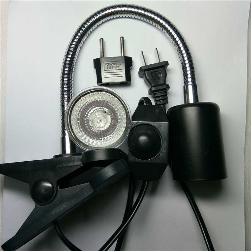 25 W UVA un UVB regulēt temperatūru lampas bruņurupucis rāpulis Sildiet atpakaļ mājdzīvnieku gaisma bruņurupucis kalcijs solārijs akvārija dzīvotnes apgaismojums