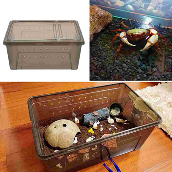 Box Reptile Breeding Terrarium Pet Cage Lizard Feeder Tank Feeding Turtle Animal Case Snakespider Container Houseacrylic Insect