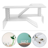 Kilpkonna platvorm Pesutav kilpkonnapaak ujuv akvaarium Terrass ronimisala Roomajate puhkekaldtee redel dokk vesikonna terrapin