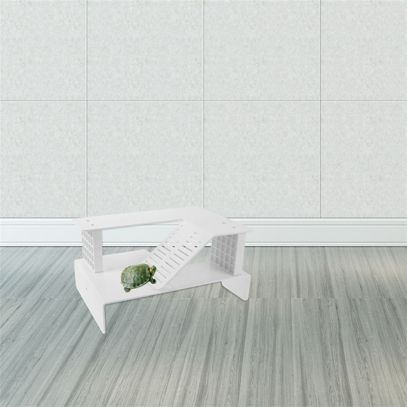 Kilpkonna platvorm Pesutav kilpkonnapaak ujuv akvaarium Terrass ronimisala Roomajate puhkekaldtee redel dokk vesikonna terrapin