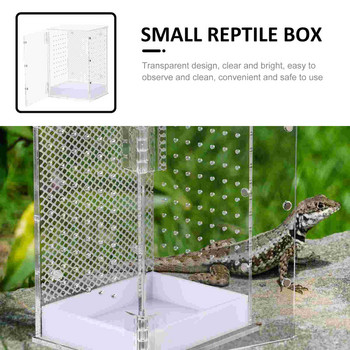 Box Breeding Enclosure Feeding Container Incubator Insect Reptile Spider Tarantula Reptiles Terrarium Tank Acrylic Praying