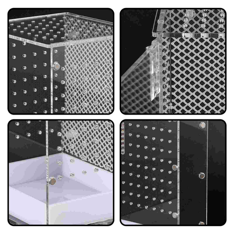 Kutija za uzgoj Kućište Posuda za hranjenje Inkubator Kukci Gmazovi Pauk Tarantula Gmazovi Terarij Spremnik Akril Molitva