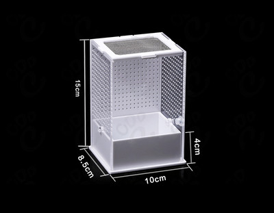 Ακρυλικό κουτί τροφοδοσίας ερπετών Διαφανές κουτί εντόμων Mantis Breeding Box Insect Reptile Cage Terrarium Feeding Box