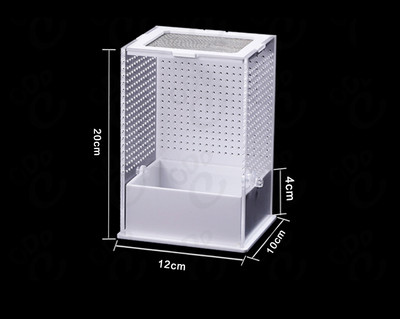 Ακρυλικό κουτί τροφοδοσίας ερπετών Διαφανές κουτί εντόμων Mantis Breeding Box Insect Reptile Cage Terrarium Feeding Box