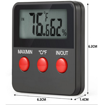 Електронен термометър с цифров дисплей Издръжлив хигрометър Влечуги Домашни любимци Кучета Инкубатор Монитор за люпене на яйца Сензорен инструмент