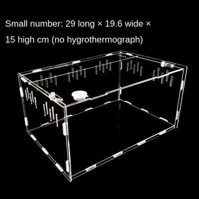 Cutie acrilică transparentă pentru decorarea reptilelor pentru animale de companie Cutie acrilică pentru hrănire pentru reptile pentru cățărare furnici cutie pentru hrănire pentru animale de companie Decorare fermă