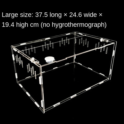 Cutie acrilică transparentă pentru decorarea reptilelor pentru animale de companie Cutie acrilică pentru hrănire pentru reptile pentru cățărare furnici cutie pentru hrănire pentru animale de companie Decorare fermă