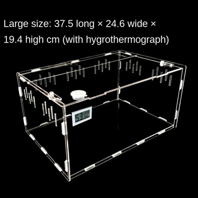 Cutie acrilică transparentă pentru decorarea reptilelor pentru animale de companie Cutie acrilică pentru hrănire pentru reptile pentru cățărare furnici cutie pentru hrănire pentru animale de companie Decorare fermă