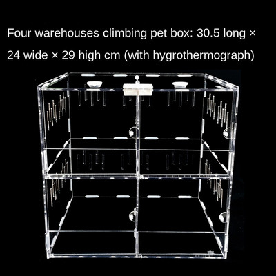 Cutie acrilică transparentă pentru decorarea reptilelor pentru animale de companie Cutie acrilică pentru hrănire pentru reptile pentru cățărare furnici cutie pentru hrănire pentru animale de companie Decorare fermă