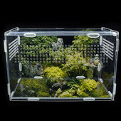 Reptile Breeding Box Acrylic Terrarium Feeding Box Διαφανές για Ζώα Reptile Pets Έντομο Spider Lizard Frog Pleasure