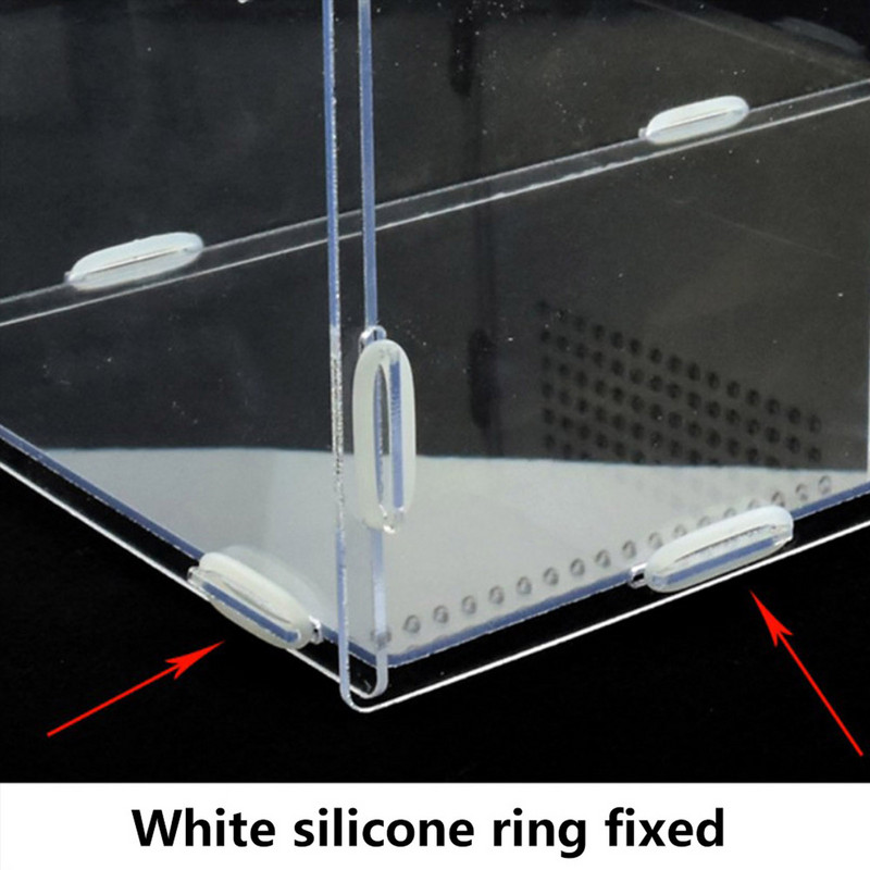 Reptile Breeding Box Acrylic Terrarium Feeding Box Διαφανές για Ζώα Reptile Pets Έντομο Spider Lizard Frog Pleasure