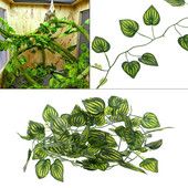 Τεχνητό καρπούζι Vine Reptile Lizards Terrarium Climb Διακόσμηση ψεύτικα φυτά φύλλα