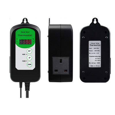 Θερμοστάτης 1000w Heat Mat 1000W 240V Ελεγκτής θερμοκρασίας για υδροπονικά φυτά Seed Germination Reptiles Pet Supplies
