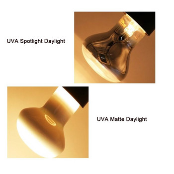 Лампа за влечуги Мини нагревателна лампа за домашни любимци E27 UV Ден Нощ Земноводни Костенурка Змия Лампа Отоплителна крушка за влечуги 25/60/100W Светлина за влечуги
