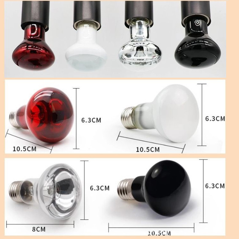 Λάμπα ερπετών Μίνι θερμαντική λάμπα για κατοικίδια E27 UV Ημέρα Νυχτερινή Αμφιβία Χελώνα Φίδι Λάμπα Θερμότητας Ερπετό Λαμπτήρα 25/60/100W Φωτιστικό ερπετό