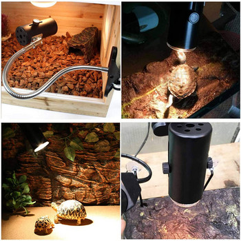 Βάση φωτιστικών λαμπτήρων θερμότητας ερπετών Βάση λαμπτήρα φωτός UVA+UVB εκπομπής θερμότητας για Reptile Tortoises Lizard Pet Heat Lamps Bulbs Use
