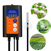 Termostat digital de covoraș de căldură, controler de temperatură de 1000 W pentru plante hidroponice, germinare a semințelor, reptile, animale de companie