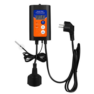 Termostat digital de covoraș de căldură, controler de temperatură de 1000 W pentru plante hidroponice, germinare a semințelor, reptile, animale de companie