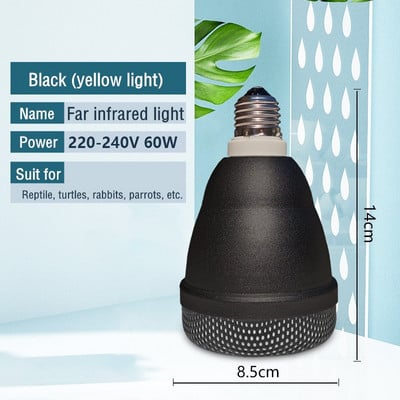 UVA+UVB Θερμότητα ερπετών Λάμπα φωτός ημέρας Bulb Turtle Lizard Terrarium Ελεγκτής θερμοκρασίας Αδιάβροχη υπέρυθρη λάμπα κηλίδας