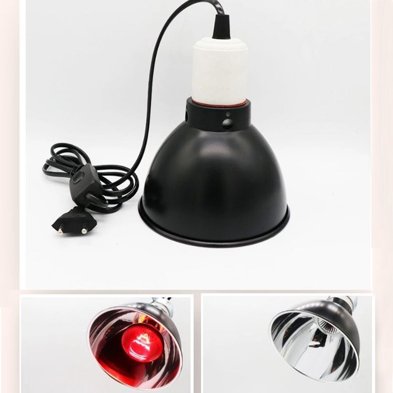EU Plug Dome Reptile Lamp for Tortoise Lizard Frog Snake Fixture Reptile UVB υπέρυθρο φως Καλή απαγωγή θερμότητας για ερπετό