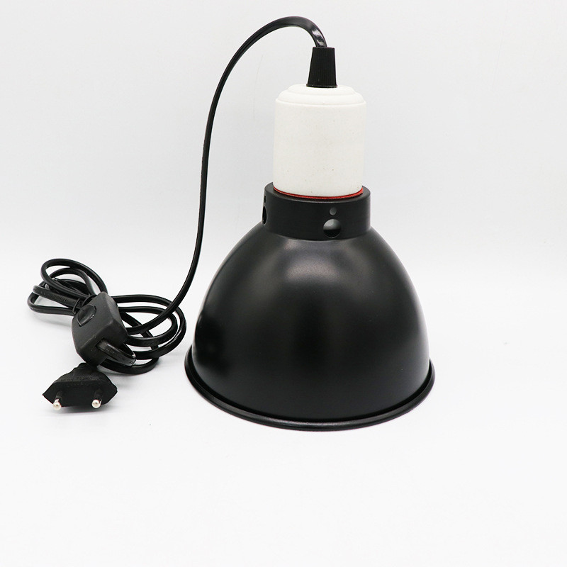 EU Plug Dome Reptile Lamp for Tortoise Lizard Frog Snake Fixture Reptile UVB υπέρυθρο φως Καλή απαγωγή θερμότητας για ερπετό