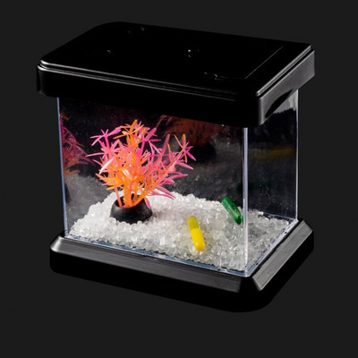 Mini värviline värvimuutev eemaldatav lauaarvuti haljastuskast kalakilpkonnadele roomajatele