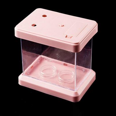 Mini värviline värvimuutev eemaldatav lauaarvuti haljastuskast kalakilpkonnadele roomajatele