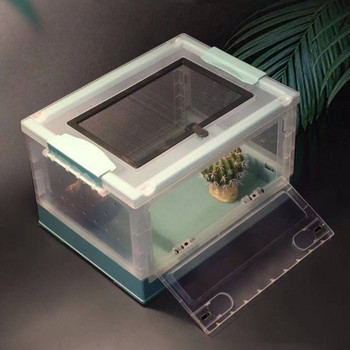 Кутия за отглеждане на костенурки Кутия за влечуги Кутия за таралеж вила клетка за отглеждане на хамстери сгъваема кутия за отглеждане аксесоари за аквариум